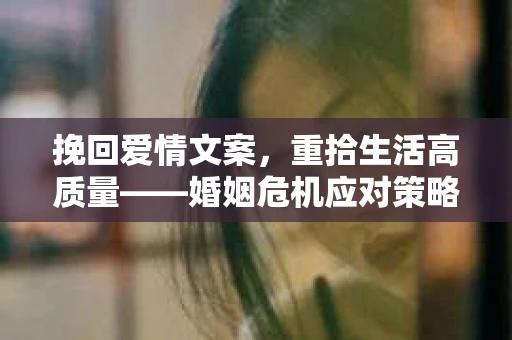 挽回爱情文案，重拾生活高质量——婚姻危机应对策略