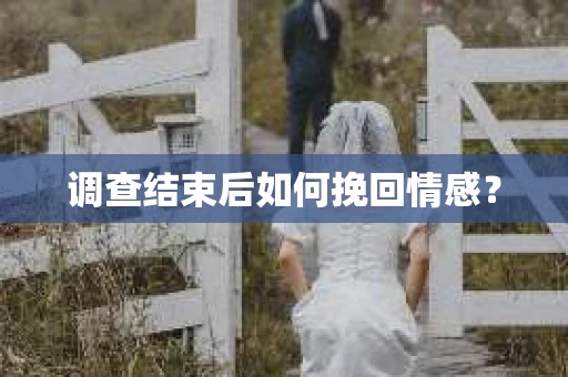 调查结束后如何挽回情感？
