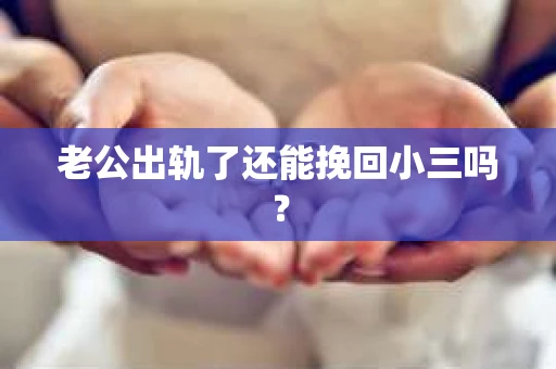 老公出轨了还能挽回小三吗？