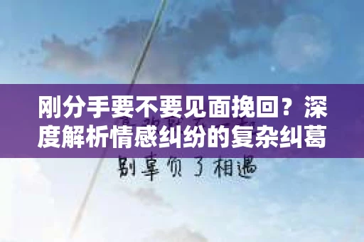 刚分手要不要见面挽回？深度解析情感纠纷的复杂纠葛