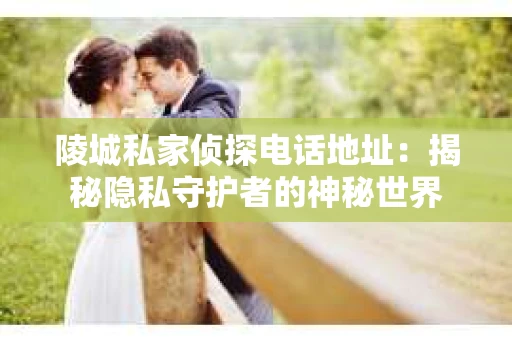 陵城私家侦探电话地址：揭秘隐私守护者的神秘世界