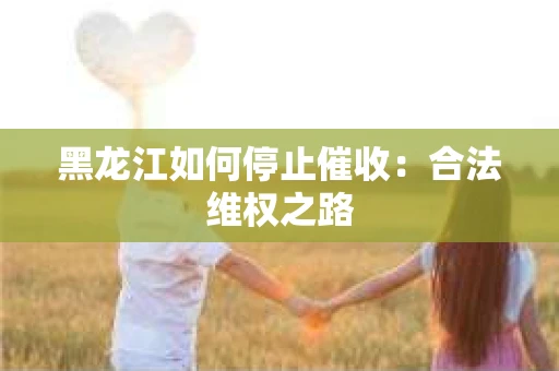 黑龙江如何停止催收：合法维权之路