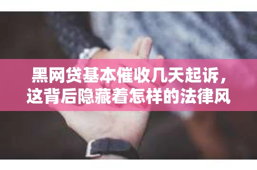 黑网贷基本催收几天起诉，这背后隐藏着怎样的法律风险和应对策略？今天，我们就来聊聊这个话题。