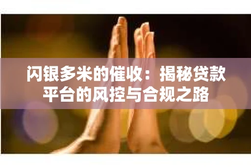 闪银多米的催收：揭秘贷款平台的风控与合规之路