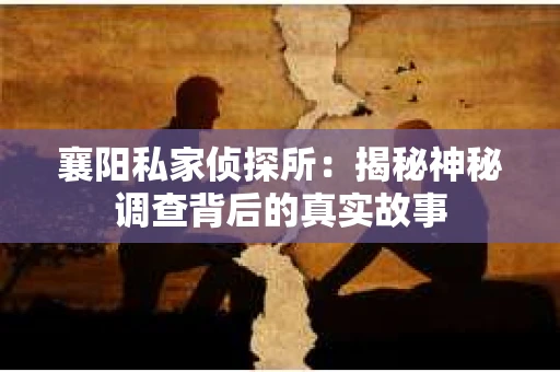 襄阳私家侦探所：揭秘神秘调查背后的真实故事