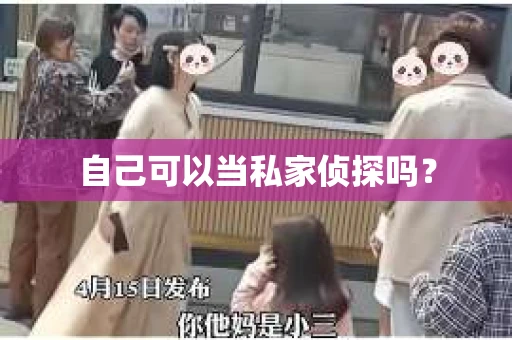 自己可以当私家侦探吗？