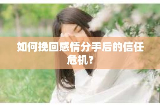 如何挽回感情分手后的信任危机？