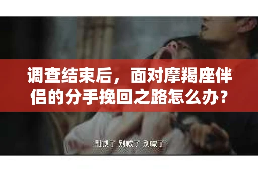 调查结束后，面对摩羯座伴侣的分手挽回之路怎么办？
