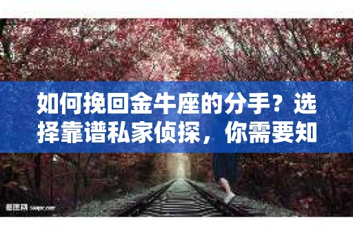 如何挽回金牛座的分手？选择靠谱私家侦探，你需要知道这些！